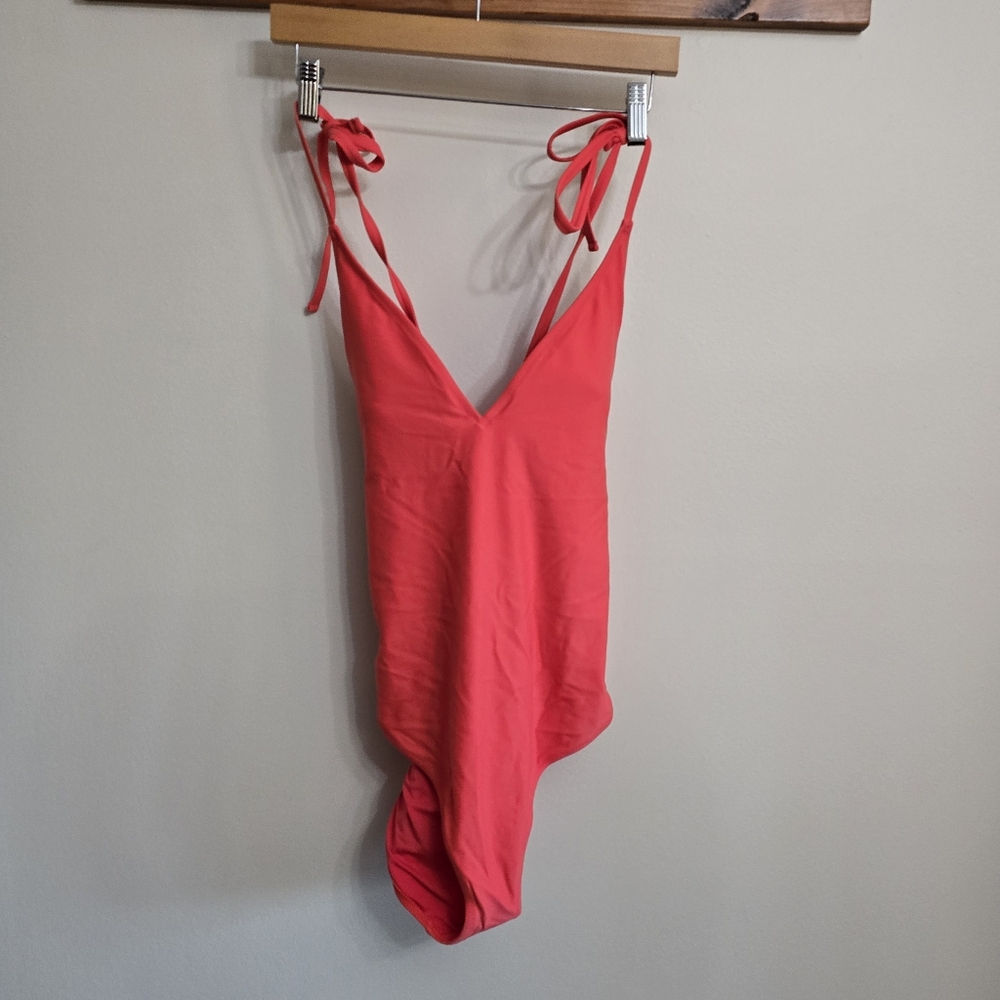 Aerie Coral One-Piece Swimsuit